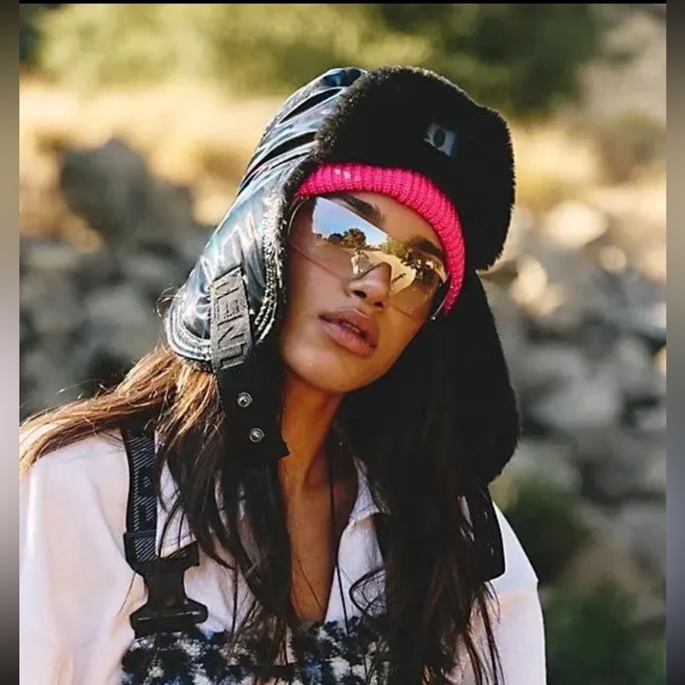 Free People Supernova Puffer Trapper Hat
